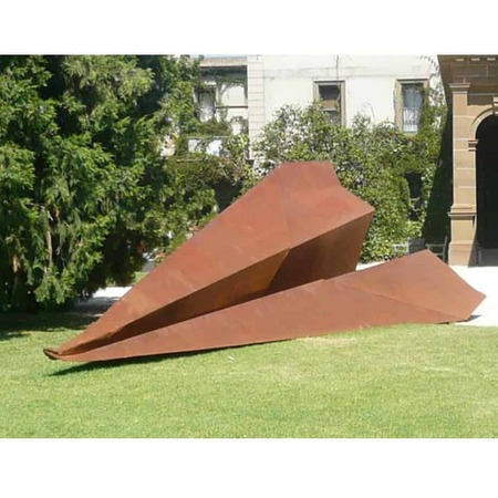 Ace--250x100---CORTEN-[corten,outdoor,landmark]-paper-planes-original-sculpture-australian-art-jonathon-leahy