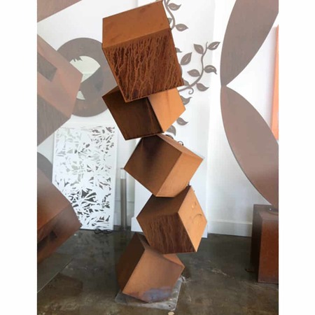 Building-Blocks-200cm--CORTEN-[Corten,-outdoor,]Pierre-Le-Roux-australian--sculpture-outdoor drive-way-entry-art-garden-cubes