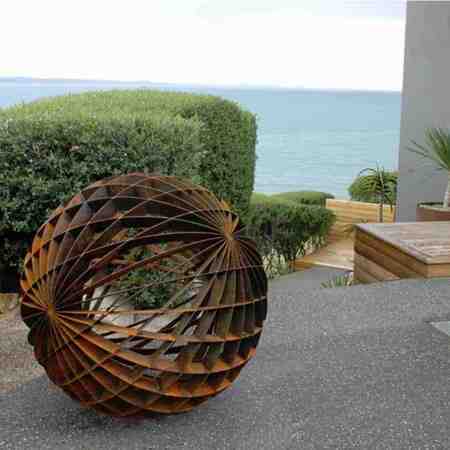 Duel-Axis-120cm--CORTEN-STEEL-[corten,outdoor]]paul-mutimer-garden-sculpture-out-door-garden-sphere-art