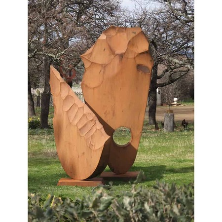 Flint-Tools-Series--Fabricated-Steel-[Outdoor,Corten,-landmark]Kooper-Folko--australian--sculpture-outdoor-garden-art-