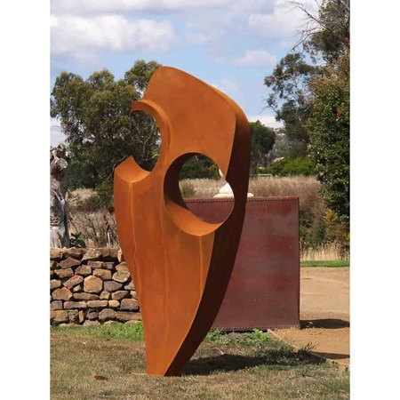 Pierced-Form160cm--Fabricated-Steel-[Outdoor,Corten,-landmark]Kooper-Folko--australian--sculpture-outdoor-garden-art-