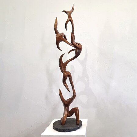 bronze totem sculpture indoor Australian Michael Vaynman