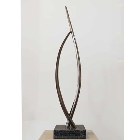 bronze minimalist sculpture