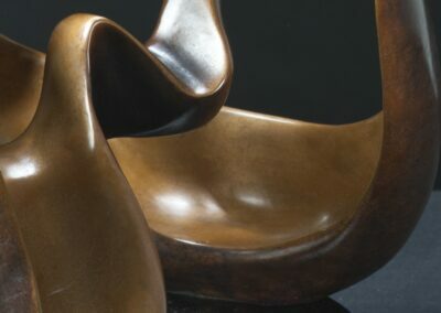 Bronze sculpture Patina - Brown over Black