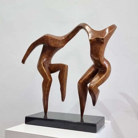 bronze figurative indoor sculpture