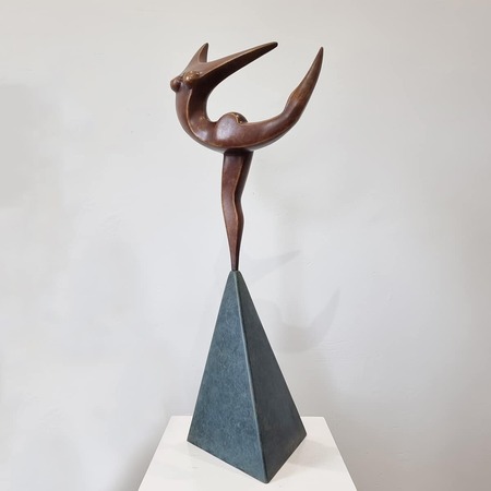 bronze figurative interior sculpture